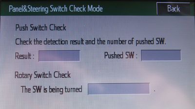 A.1.2.1-Panel&Steering Switch Check Mode, beim PIII (FL, ohne Navi)
