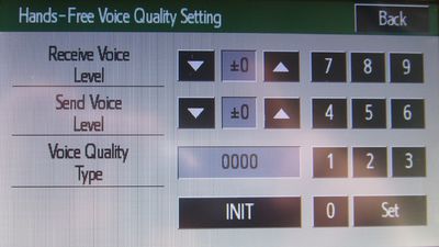 A.1.2.6 - Hands-Free Voice Quality Setting