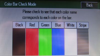 A.1.2.4-Color Bar Check Mode, beim PIII (FL, ohne Navi)